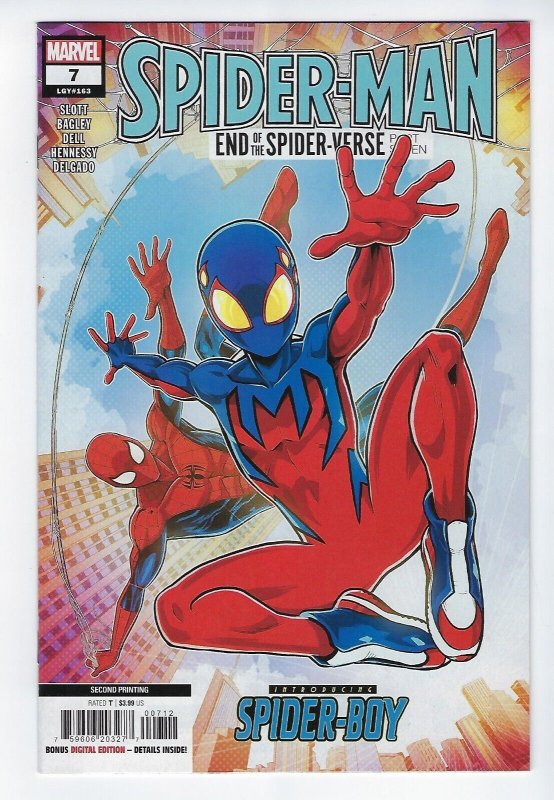 SPIDER-MAN #7 (2ND PRINT VECCHIO SPIDER-BOY VARIANT) COMIC BOOK ~ MARVEL NM