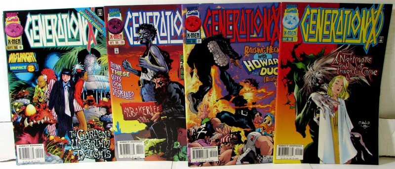 Generation X Lot 4 #19, 20, 21, 22 1996 Marvel Banshee Husk Jubilee Comics