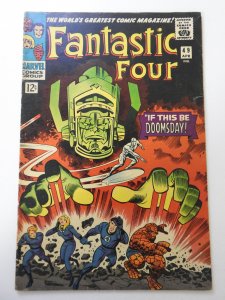 Fantastic Four #49 (1966) FN- Cond! 2nd App of Silver Surfer! moisture stains
