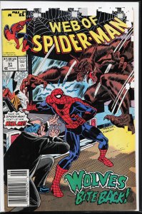 Web of Spider-Man #51 Newsstand Edition (1989) Spider-Man