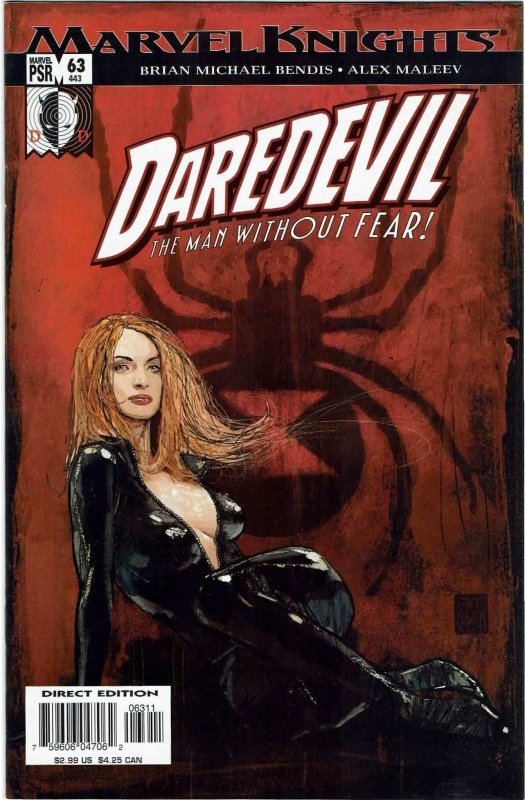 Daredevil #63  (1999) Bendis Black Widow Marvel Knights NM