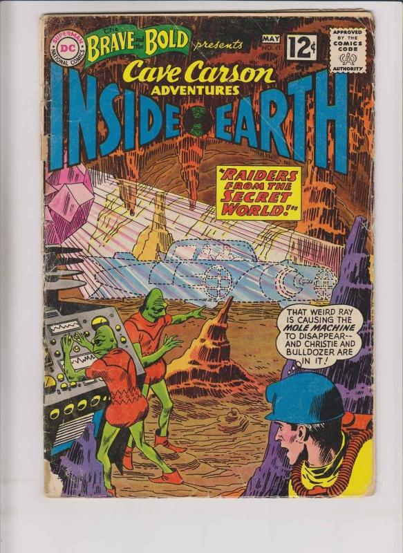 Brave and the Bold #41 GD may 1962 - cave carson adventures inside earth - DC