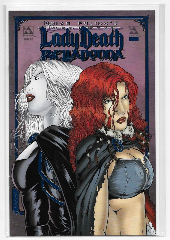 Medieval Lady Death Belladonna #1/2 Royal Blue Foil Ed Ltd to 100 w/COA (NM)
