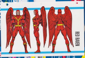 Official Handbook of the Marvel Universe Sheet- Red Raven