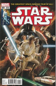 Star Wars # 1 Alex Ross 1:50 Color Variant Cover 1st Print NM Marvel 2015 [J9] 