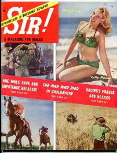 Sir! Magazine February 1953-STALIN'S SLAVE CAMPS-CHEESECAKE-ATLANTIS FN