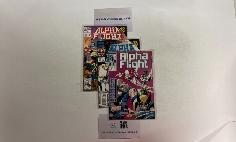 3 Alpha Flight Marvel Comics Books #52 112 122 76 JW11