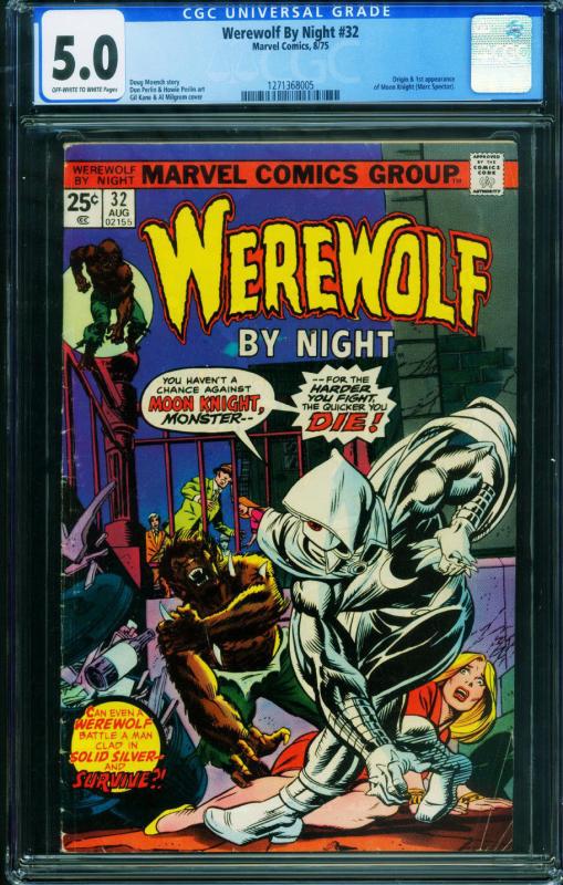 Werewolf by Night #32 First Moon Knight CGC 5.0 1271368005