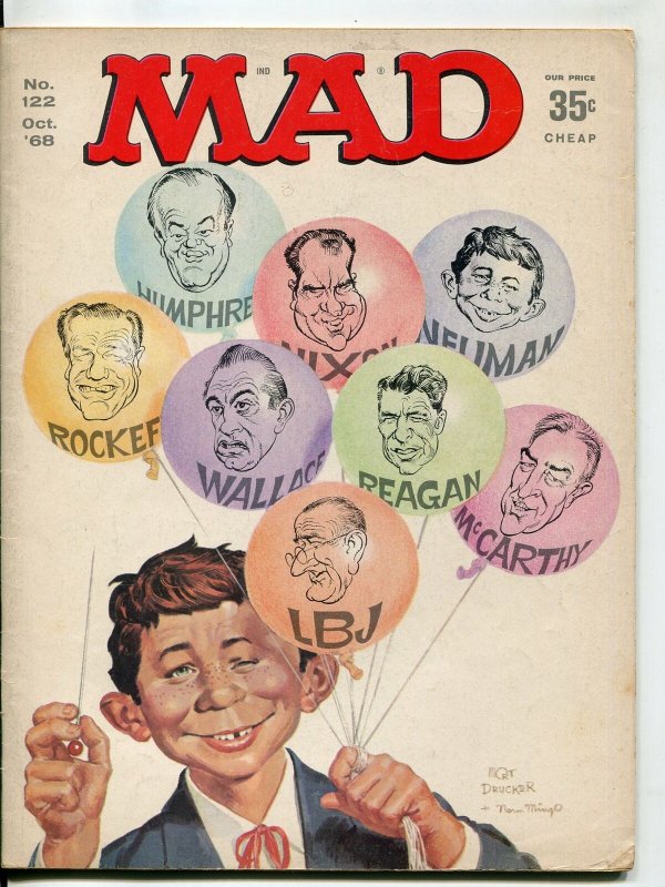 Mad-Magazine-#122-1968-Mort Drucker-Don Martin-David Berg-Norman Mingo