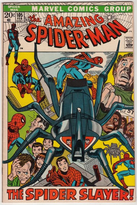Amazing Spider-Man #105 (Feb-72) NM- High-Grade Spider-Man
