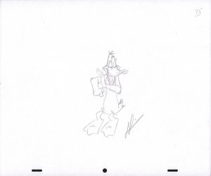 Daffy Duck Animation Pencil Art - 75 - Confident