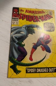 The Amazing Spider-Man #45 (1967)spidey smashes out vs the lizard