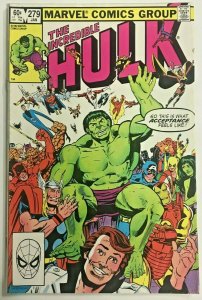 INCREDIBLE HULK#279 FN/VF 1982 MARVEL BRONZE AGE  COMICS