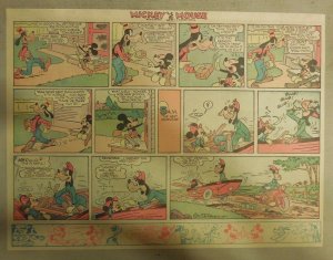 Mickey Mouse Sunday Page by Walt Disney from 11/9/1941 Half Page Size 