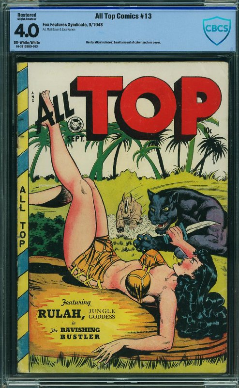 All Top Comics #13 (Fox Features Syndicate, 1948) CGC 4.0