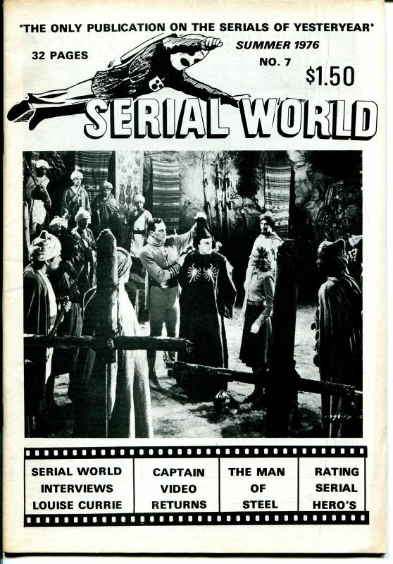 Serial World #7 1976-Capt Marvel-Capt Mephisto-Superman-movie serials-FN