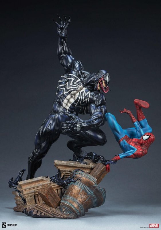 Hot Toys Sideshow Spider-man vs Venom Maquette 22 Figure 200561