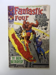 Fantastic Four #69 (1967) GD/VG condition moisture damage
