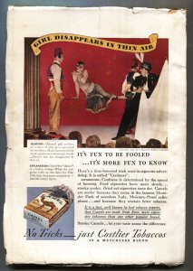 SHADOW 1933 April 1-SILENT DEATH-STREET AND SMITH-RARE PULP G/VG