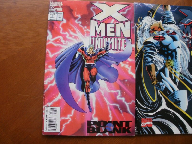 3 Near-Mint Marvel Comic: X-MEN UNLIMITED #2 7 8 Point Blank Storm First Contact