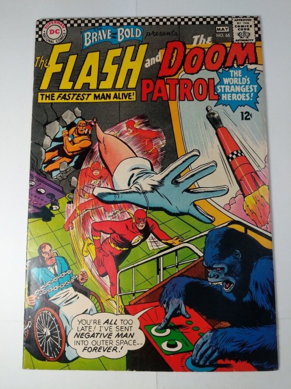 Flash & Doom Patrol #65 FN 1966 DC Comics C90A