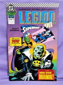 Lobo L.E.G.I.O.N '90 Annual #1 Vril Dox v Brainiac Superman (DC 1990)