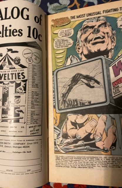 The X-Men #63 (1969)neal Adams triumph of.magneto VF-