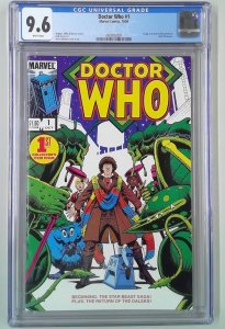 DOCTOR WHO (1984) #1 CGC 9.6 DAVE GIBBONS 1ST SOLO COMIC BOOK (SLAB GRADE)