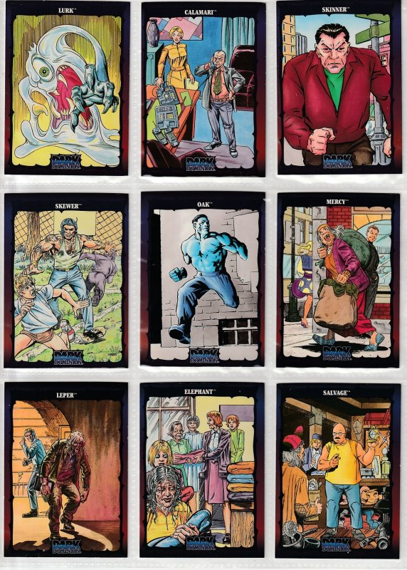 Dark Dominion # 0 Trading Cards  Rare Steve Ditko painted art ! 117 Cards !