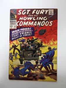 Sgt. Fury #40  (1967) FN+ condition