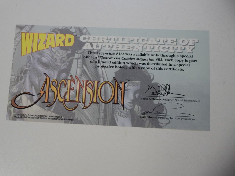 Ascension #½ (1998) Wizard Exclusive W/COA VF- Condition
