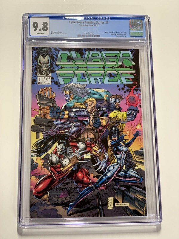 Cyberforce 1 Cgc 9.8 White Pages Image 1992