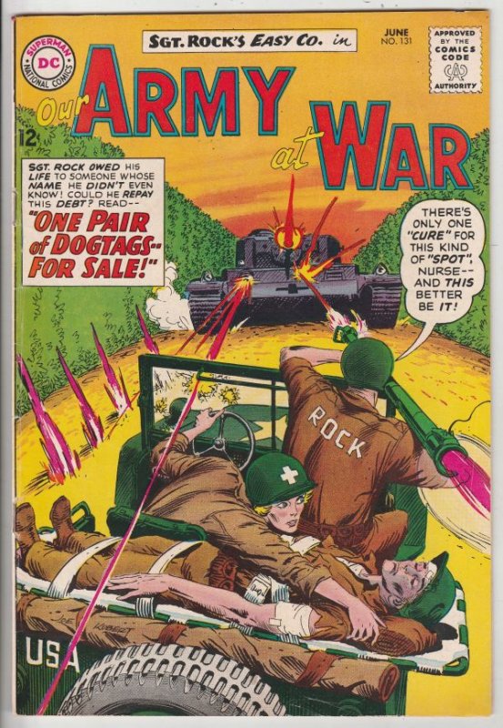 Our Army at War #131 (Jun-63) FN+ Mid-High-Grade Easy Company, Sgt. Rock