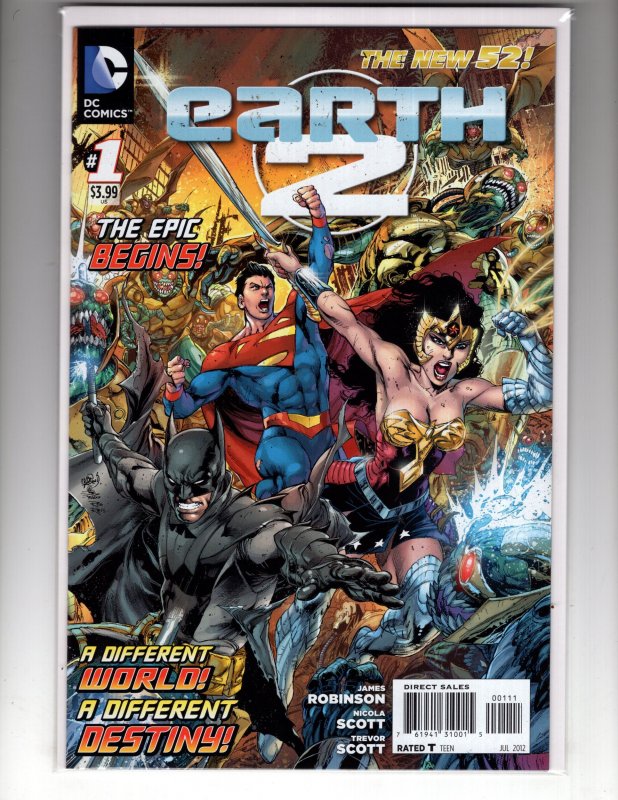 Earth 2 #1 (2012)  1st Print ~ New 52 / ID#01