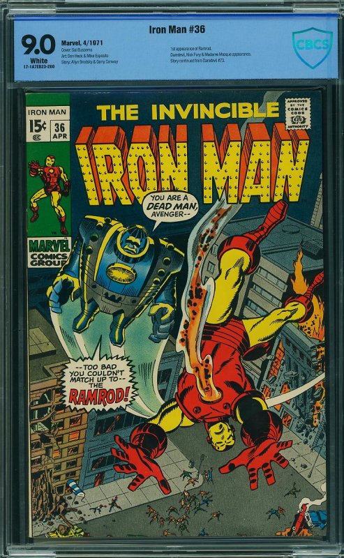 Iron Man #36 (Marvel, 1971) CBCS 9.0