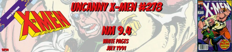Uncanny X-Men 278 NM 9.4 Marvel 1991