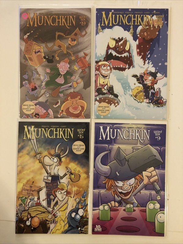 Lot Of 4 MUNCHKIN COMICS #9 15 16 19 (BOOM BOX) Save combine shipping 