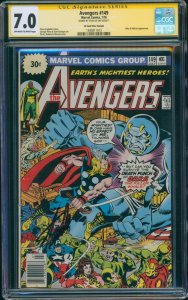 Avengers #149 (Marvel, 1976) CGC 7.0 - PRICE VARIANT - Stan Lee Sig!