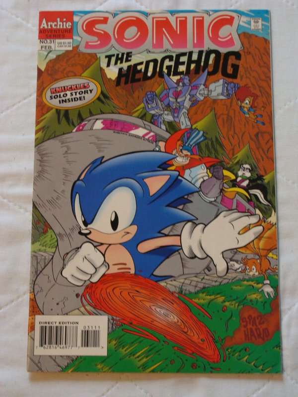 Sonic the Hedgehog #31 (Feb 1996, Archie) 1st Knuckles Solo Story