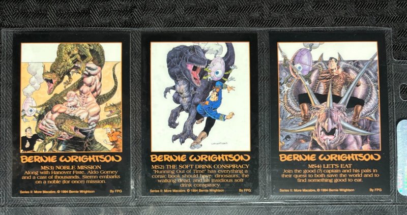 1994 BERNIE WRIGHTSON 2 More Macabre Trading Card MS2 MS3 MS4 (8.5/9.0) FPG