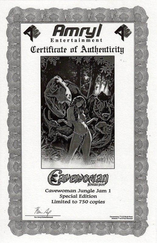 Cavewoman: Jungle Jam #1 special limited edition (2006) Ltd to 750