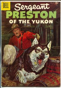 Sergeant Preston Of The Yukon #17 1956-Dell-Yukon King-RCMP-painted cover-FN