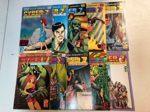 Cyber 7 Book One & Two 1989 #1-7 1-10 VF/NM Complete Sets Shuho Itahashi Eclipse