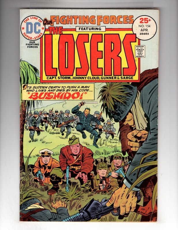 Our Fighting Forces #154 (1975) VG/VG+     / ID#058