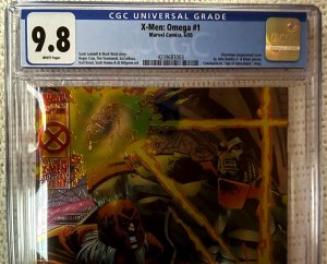 ?~MARVEL~X-MEN:OMEGA #1~?~JOHN ROMITA JR~CHROMIUM WRAPAROUND CVR~?~CGC 9.8~?