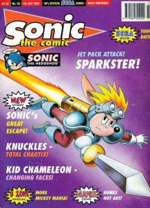 Sonic the Comic #55 FN ; Fleetway Quality | Hedgehog Sparkster