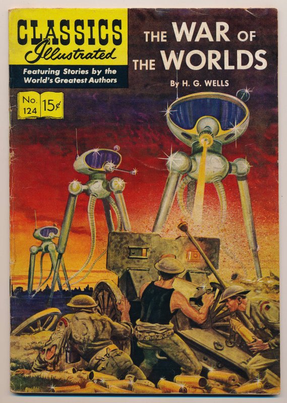 Classics Illustrated #124 The War of the Worlds VG- First printing