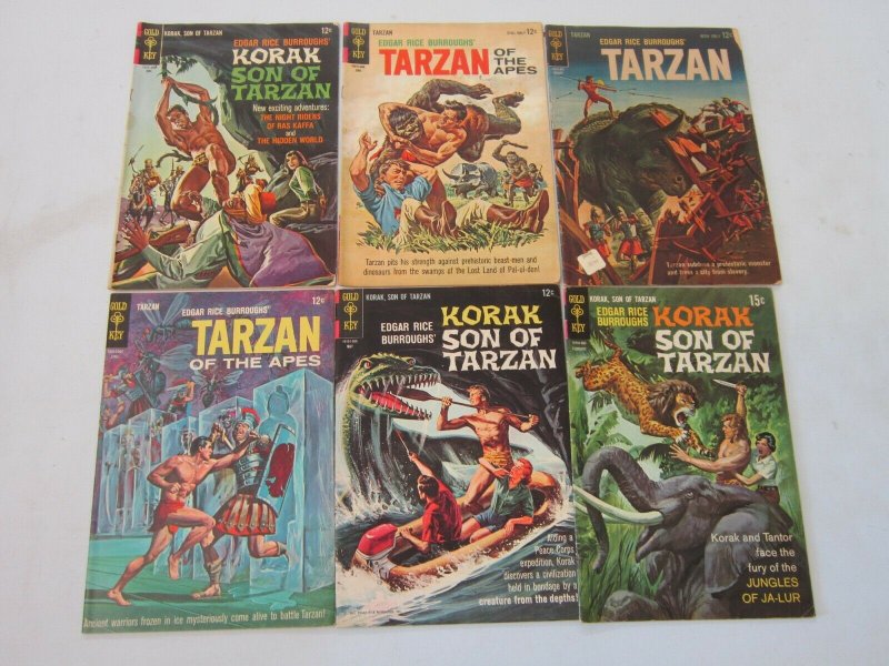 Silver Age Tarzan Comic Lot 6 Different Books