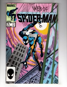 Web of Spider-Man #11 (1986) Black Costume!  / ECA5X