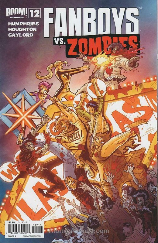 Fanboys Vs. Zombies #12A VF/NM; Boom! | save on shipping - details inside